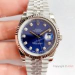 NEW Upgraded Rolex Datejust II Blue Dial w-Diamonds watch Swiss 3235 V3_th.jpg